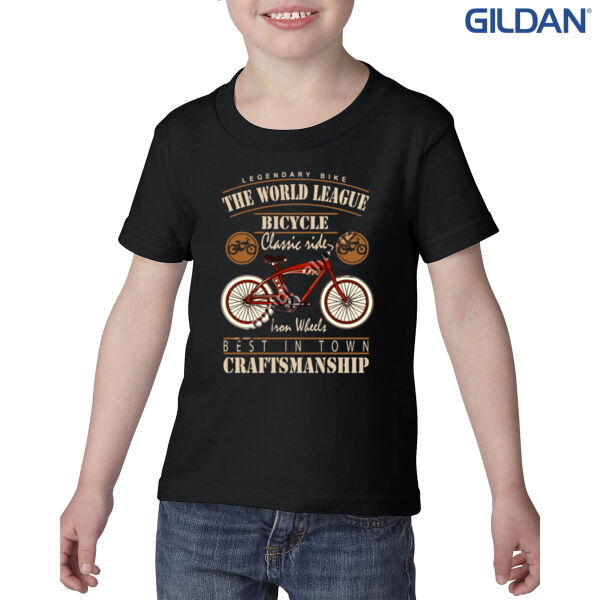 Bicycle Craftmanship - Gildan Toddler Heavy Cotton T-Shirt Thumbnail
